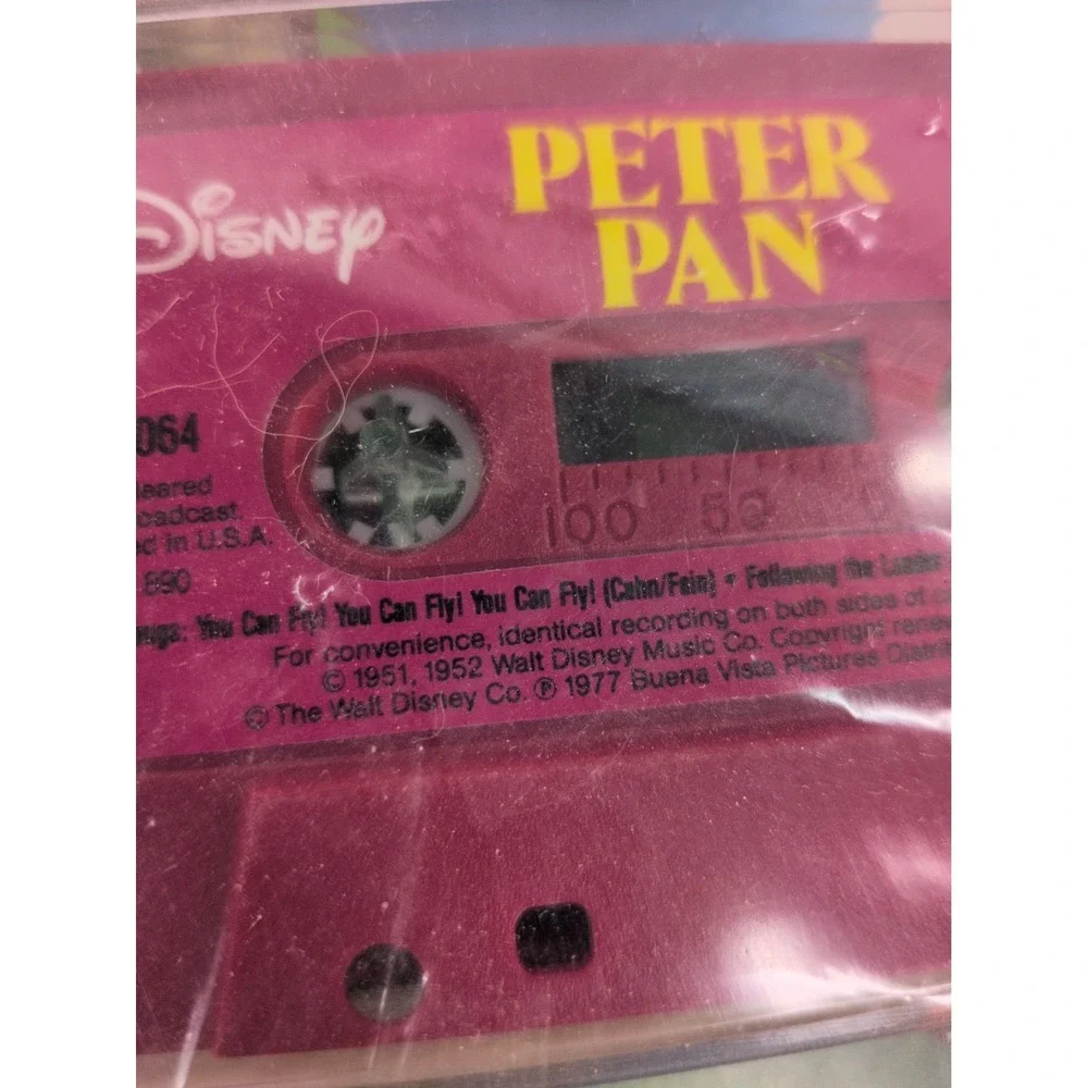 VTG LOT 8🩷Disney Childrens Read Along Listen Books+Cassette Tapes LowTech Audio